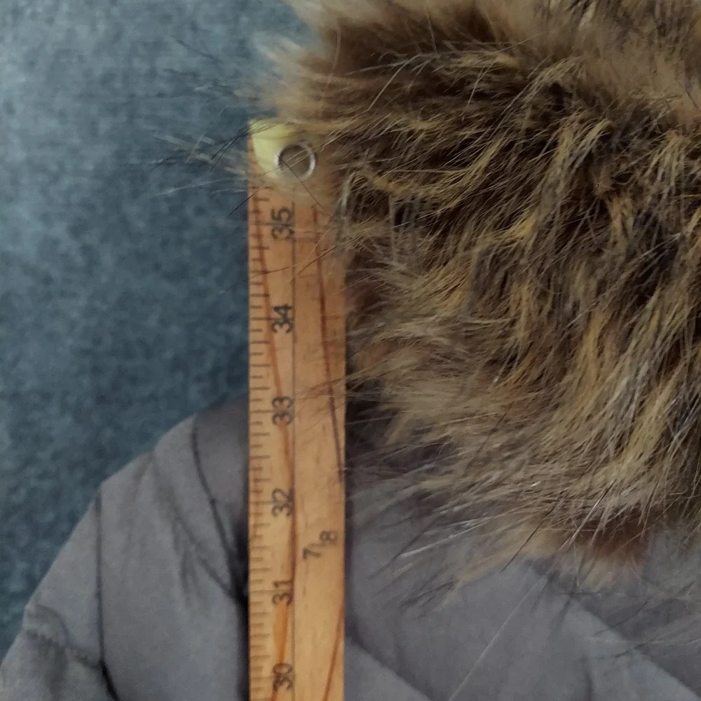 Nuage Coat Womens 5X Plus Brown Puffer Hooded Faux Fur Arctic Warmth Waterproof - Picture 15 of 16